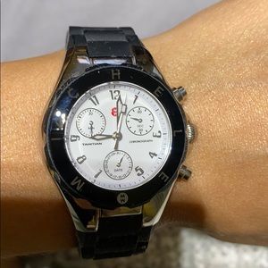 Michele Black Jelly Tahitian Watch